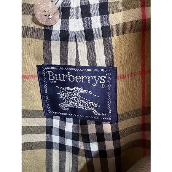 Burberry Women's Vintage Long Trench Coat Detachable Wool Liner EU Size 38 - Picture 7 of 15